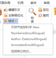 选择的样式