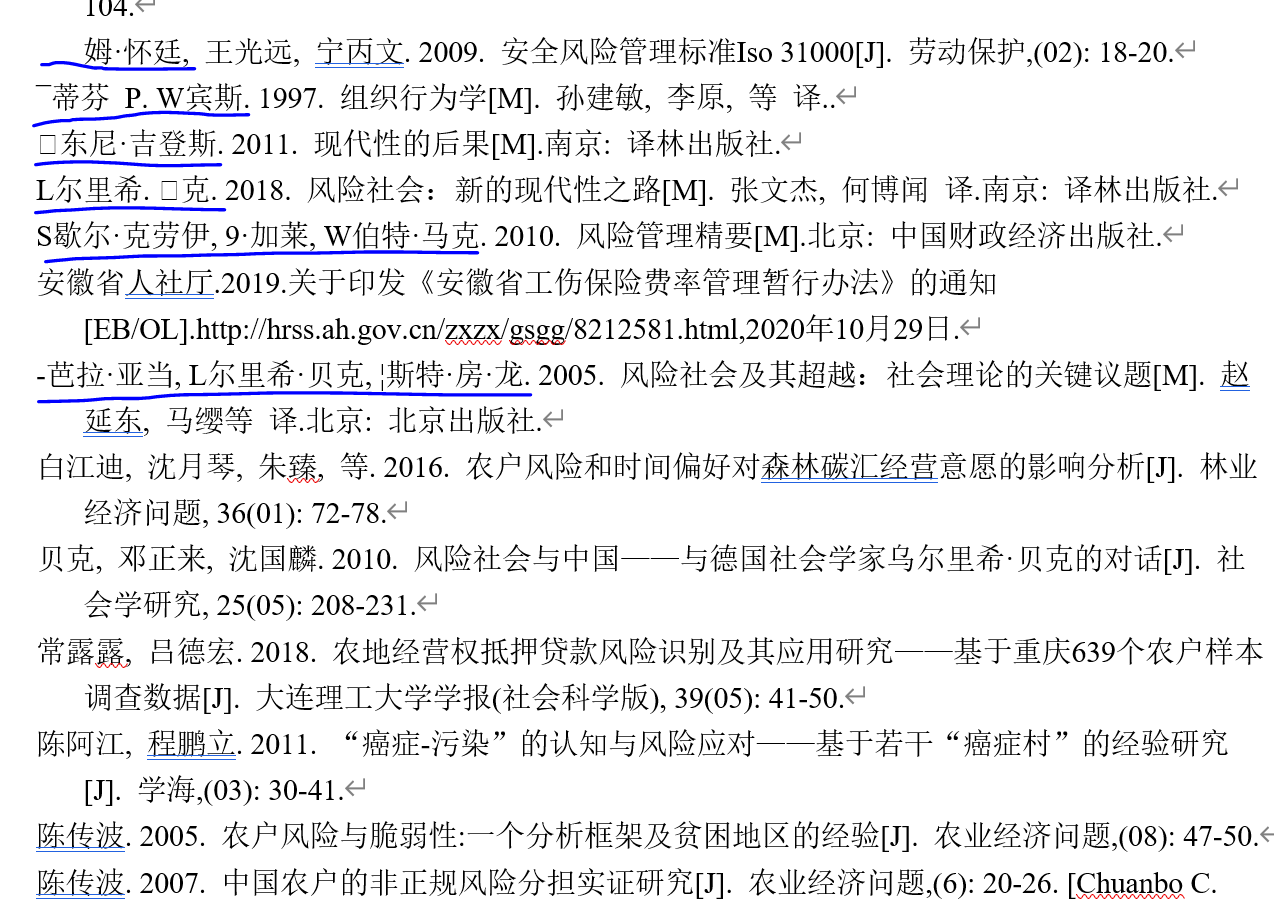 在word中英文译名无法正常显示